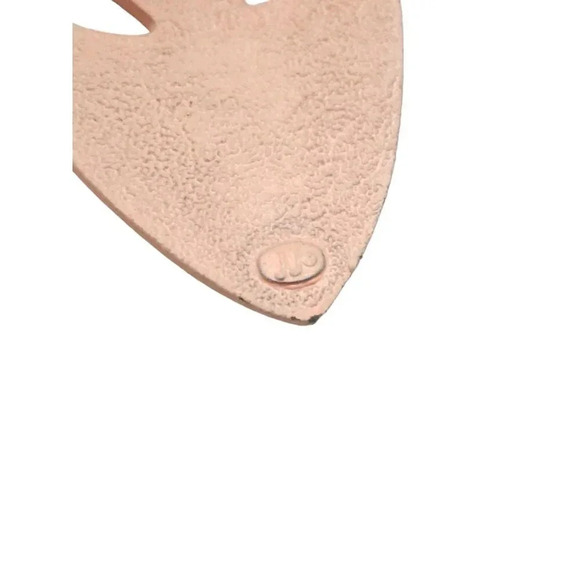 Vintage JJ Jonette Pink Enamel Signed Theater Masks Brooch - Picture 5 of 6